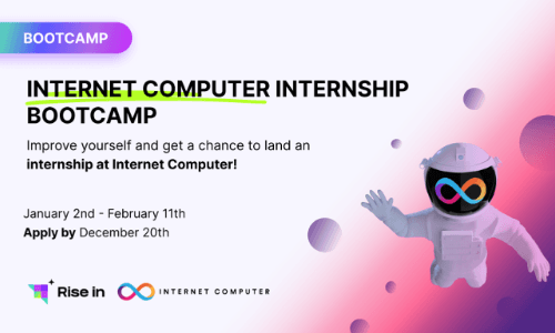 Internet Computer Internship Bootcamp